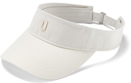 Johnny Urban Visor Cap Damen und Herren Cream - Terry - Sonnenschutz fürs Gesicht - Verstellbare Visier Kopfbedeckung aus Baumwolle - Sommer, Festival, Urlaub