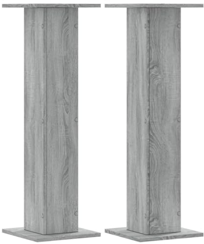 vidaXL Pflanzenständer 2 Stk. Grau Sonoma 30x30x95 cm Holzwerkstoff