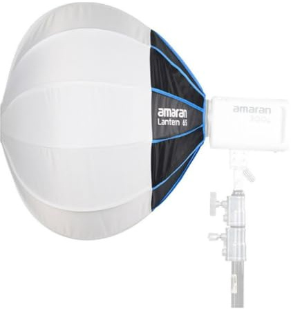 Amaran Lanterna 65, 65 cm, omnidirezionale Bowens Mount Modificatore di luce morbida per illuminazione ambientale, design a costruzione rapida, portatile e ideale per contenuti video in studio e