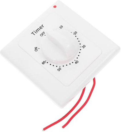 jojofuny Timer Schalter mit Energiesparender Funktion aus ABS Zeitschaltuhr Mechanisch und Vielseitiger Anwendung für Innenbereich für Beleuchtung und Geräte