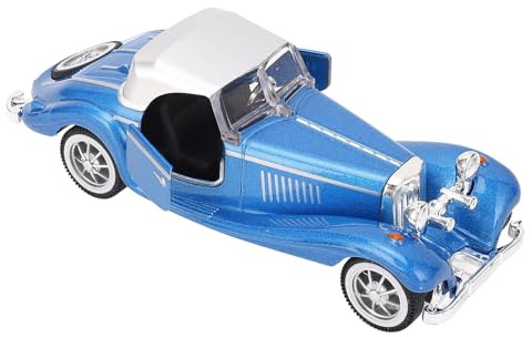 NOENNULL Klassisches Automodell, Druckguss-Metalllegierung, Sammlerautomodell, Vintage-Modell, Spielzeugauto, Sammlerstück, Heimdekoration, Ornament (Blau)