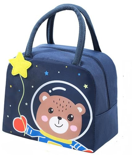 Comida para hombre y mujer y niño, bolsa de almuerzo aislada en estanca, bolsa isotérmica para comida infantil, reutilizable, refrigerador isotérmico de dibujos animados, portátil para estudiantes a