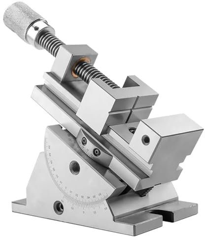 LISHAOHU Étau Rotatif Universel De Précision, Étau d'angle De 2/3 Po for Perceuse À Colonne Et Fraiseuse, Étau D'établi for La Finition, Adapté Aux Bijoux, Diamants, Pièces De Précision, Etc(3in)