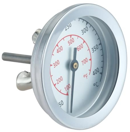 CAMCHJVVM 100F bis 750F Ofenthermometer 50C bis 400C Temperaturanzeige for Barbecue Grill Smoker Pit Thermostat Digitales Küchen-BBQ-Werkzeug