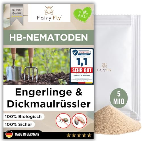 HB Nematoden gegen Dickmaulrüssler & Engerlinge - 5 Mio Nützlinge für 10 m² Schädlinge - FairyFly®