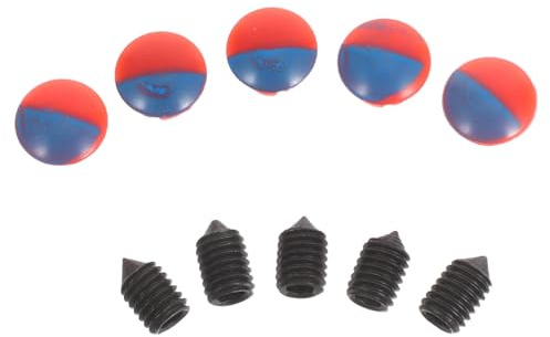 GETAJGHSD Kitchen Sink Faucet Hole Cover 5Pcs Screw-in Handles Red and Blue Labels and Hex Wrench for Shower and Basin Tap Replacement