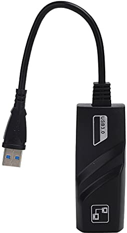 Adaptador USB 3.0 a RJ45 Gigabit Ethernet, Tarjeta de Red por Cable para portátiles y Ordenadores de Escritorio, Adaptador Ethernet Externo de 10/100/1000 Mbps con tecnología Plug