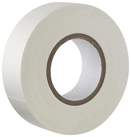GOCABLETIES - Nastro isolante bianco - 19 mm x 20 m - Robusto ed autoadesivo - Per proteggere, unire e riparare cavi - 1 rotolo