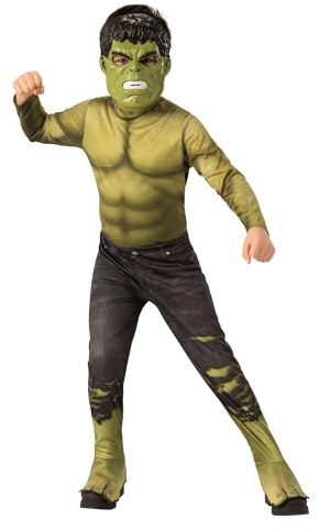 Rubie's Official Marvel Avengers Endgame Hulk Classic Childs Costume, Kids Superhero Fancy Dress