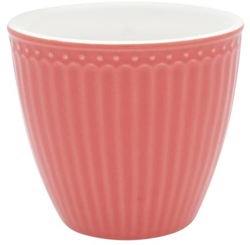 Greengate - Tasse, Becher, Kaffeetasse, Latte Cup - Alice - Coral/rot - Porzellan - 300 ml