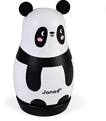Janod - Panda-Spieldose aus Holz - Kinderzimmer-Deko - Ab 1 Jahr, J04673
