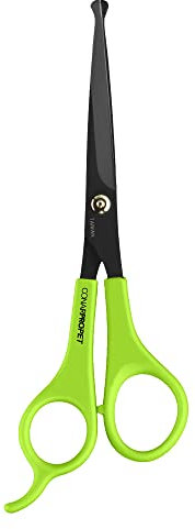CONAIRPRO Dog & Dat 6 Round Tip Shears, Dog Grooming Scissors, Round Tip Shears For Safe Pet Trimming, Comfortable Ergonomic Design