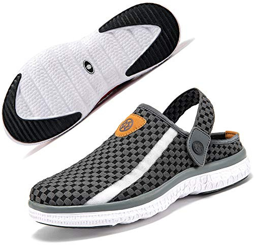 Gaatpot Zuecos y Mules para Unisex Zapatillas de Estar por Casa Verano | Chanclas de Piscina Playa, Sandalias de Jardín, Slip On Pantuflas Transpirables, Ligeras y Comodas