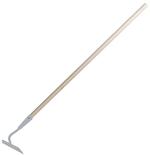 Garten Gerät Ziehhacke Zieh Hacke Boden Erde Gewächshaus Gemüse Blumen Beet Stahl Silber 16cm mit Stiel