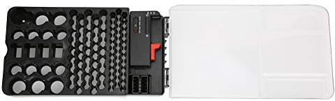 Étui de rangement de batterie, étui de transport de batterie Les piles ne sont pas incluses avec le testeur de batterie pour pile bouton AAA AA 9V