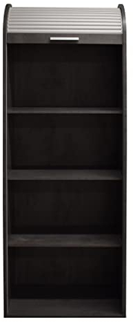 möbelando Jalousieschrank Jalousieschrank in Graphit/weiß mit 2 Einlegeböden. Abmessungen (BxHxT) 69x192x44 cm