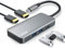 HUB USB C 5 in 1, Docking station da USB-C a HDMI X2, USB 3.0 X2 e USB C X1, Adattatore USB C con 5 uscite, compatibile con tutti i dispositivi USB-C come macbook, laptop, ipad ecc