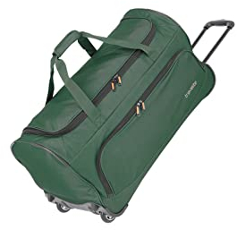 travelite Trolley Reisetasche mit Rollen, Sporttasche Basics Fresh, Weichgepäck Rolltasche groß im sportlichen Design, 71 cm, 89 Liter
