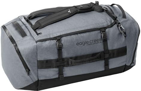 Eagle Creek Cargo Hauler Reisetasche 90L I Extrem robust & wasserabweisend I Duffel mit Rucksack-Tragefunktion für Reisen & Outdoor I 90L Volumen I Charcoal