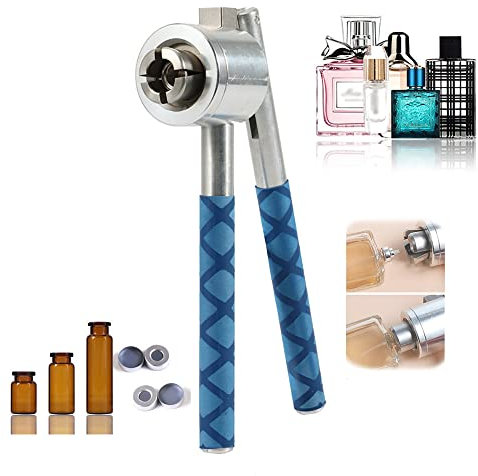 Crimpatrice Manuale per fiale, piegatrice Manuale per fiale da 13 mm 15 mm 18 mm 20 mm, Macchina per sigillare Bottiglie crimpatrice per fiale Spray per Bottiglie di Profumo, tappatrice Medica/Porta