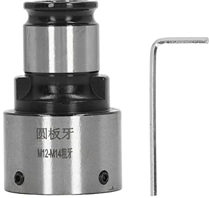 Topyond Rundes Gesenkfutter,Runde Gesenk-Spannzange,Schnittstelle Mit 31 Mm Außendurchmesser,Präzises Drehwerkzeug aus Kohlenstoffstahl,Runde Gesenk-Gewindeschneid-Spannzange(Coarse teeth)
