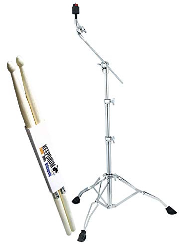Tama HC43BWN Stage Master Serie Galgen-Beckenständer + keepdrum Drumsticks 1 Paar