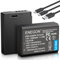 ENEGON LP-E10 USB-C Direktladefähige Ersatzakkus 1500mAh (Doppelpack) für LP-E10,kompatibel mit Canon EOS Rebel T3, T5, T6, Kiss X50, Kiss X70, EOS 1100D, EOS 1200D, EOS 1300D Digital Cameras