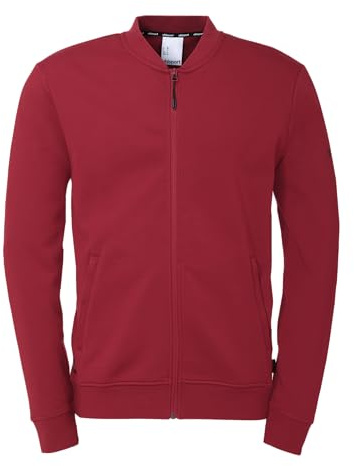uhlsport ID collegejacka väst för herr gå ut jacka sweatshirt utan huva för män, kvinnor och barn, Bordeaux, L