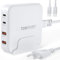 USB C Multi Charger GOLDNEXT 70W Plug GaN Fast Desktop Charger 4-Port Laptop Charging Station Compatible with MacBook Air/Pro, Dell XPS 13, iPhone 16/15/14, iPad, Galaxy S24/S23, Pixel 9, Steam Dec