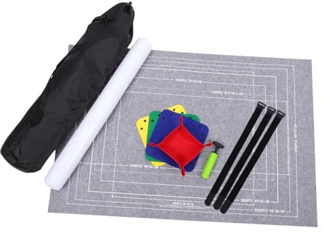 UPKOCH 1satz Puzzlematte Für Teile Rollbare Aufbewahrung Mit Aufblasbarem Rohr Einfache Handhabung Und Fixierbänder Lösung Für Puzzle-enthusiasten Farbige Unterlage Für Bessere