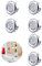 Anillo de Rebose del Fregadero,6 PCS Anillo Hueco Orificio Tapa Redonda Cubierta de Desbordamiento Tapa de Drenaje Hogar Estándar Insertar en el Orificio Tapas para Baño Lavabo de la Cocina Lavabo