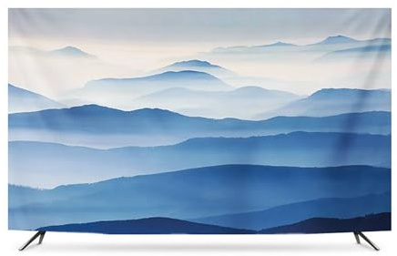 EHYXTEGX Displayabdeckung für den Innenbereich, TV-Staubschutz, 32-80 Zoll TV-Abdeckung für LCD-/LED-Schutzhülle, einfacher moderner Stil, TV-Abdeckung, weicher Stoff, TV-Abdeckungen (Farbe3, 65 Zoll)