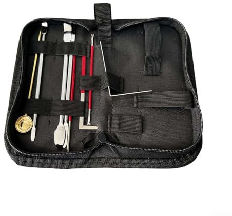 HEBEOT Klarinetten-Reparatur-Werkzeug-Set, Reparatur-Set für Alt-Klarinette, Sopran-Klarinette und Tenorklarinette, 22 x 9,5 x 5 cm