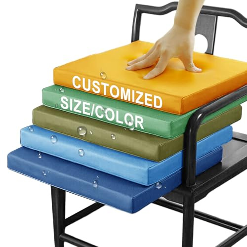 Bankauflage Nach Maß, Outdoor Wetterfest Sitzbank Polster, Rutschfeste Bankkissen Bankauflage, Abnehmbarem Outdoor Gartenbank Auflage Sitzpolster, Auflagen Für Innen Fensterbank Couch (15cm Dicke)