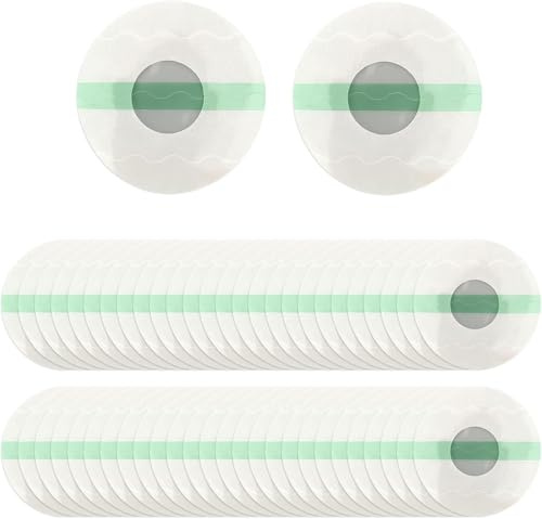 Kit de 70 Patchs Adhésifs pour Capteurs Freestyle Libre 1/2/3, Pansements Étanches et Confortables, Protection Optimale pour Lecteurs de Glycémie, Adaptés aux Activités Sportives (70 Pcs Green)