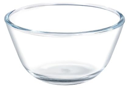 BYYLECL Ciotola in vetro per frutta, insalatiera in vetro, grande, per cucinare, cuocere, preparare, lavabile in lavastoviglie, 800 ml