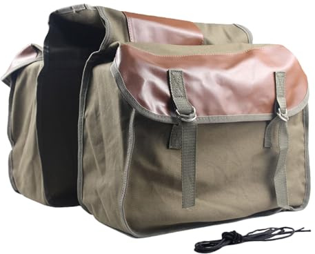 SUMMITDRAGON Sac de rangement pliable pour vélo à double coffre, convient pour les longues distances
