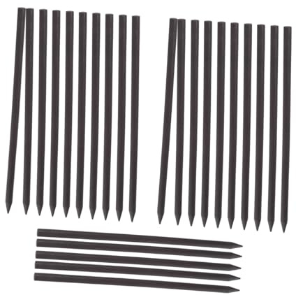FONDOTIN Épingles à Cheveux Artisanales en Bois Accessoire de Coiffure Élégant 25pcs Style Simple Forme Crayon Mariage et