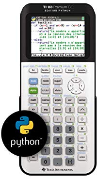 Texas Instruments TI-83 PREMIUM CE EDITION PYTHON Grafikrechner (nur mit französischer Anleitung und Sprache)
