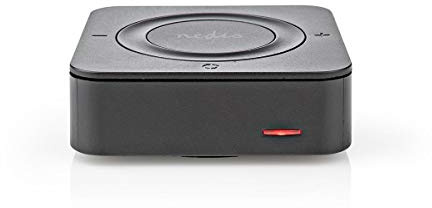 Nedis - Drahtloser Audio Transmitter/Receiver - Bluetooth - 22 Stunden Spielzeit - AUX - Toslink - Schwarz, one-Size