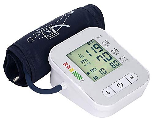 GKKXUE Esfigmomanómetro electrónico Inteligente Brazo for la Presión Arterial hipertensión esfigmomanómetro automático de medición domiciliaria Inglés (Size : Chinese)