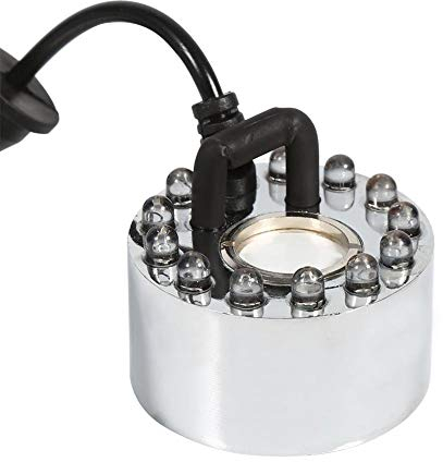 Haofy Farbwechsel Mist Maker LED Zerstäuber Fit für Fountain Pond Aquarium(EU Plug)