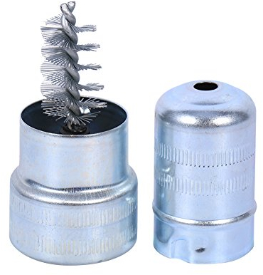 Aramox Spazzola per la Pulizia dei terminali della Batteria, Lunghezza 8 cm/3,15 Detergente per terminali della Batteria per Auto Spazzola per Sporco e corrosione Strumento per la Pulizia delle Mani