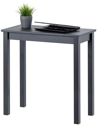 Hagge Home Skandinavisch Holz Schreibtisch - Kleiner Tisch, Esstisch, Computertisch, Küchentisch, Office Desk, PC Tisch, Homeoffice, Esszimmertisch, Wohnzimmertisch, Arbeitszimmertisch - 75x38 Schwarz