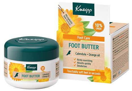 Kneipp Bálsamo para Pies, Contiene Urea, Pantenol, Vitamina E, y Caléndula, Protege, Hidrata y Calma, Aroma a Naranja,100ml