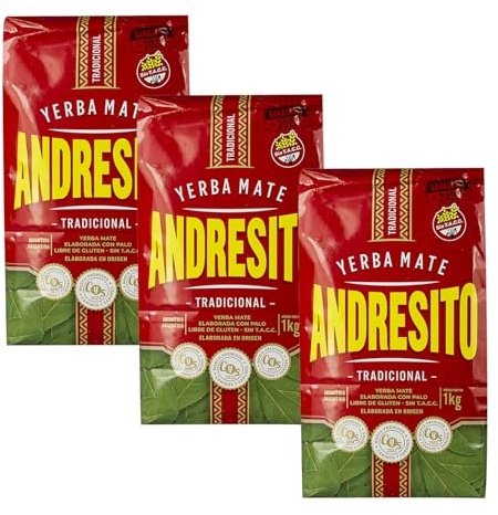 Yerba Mate Tee Tradicional 3kg (1000g x 3) + Geschenk Probe (40g): | Argentinien