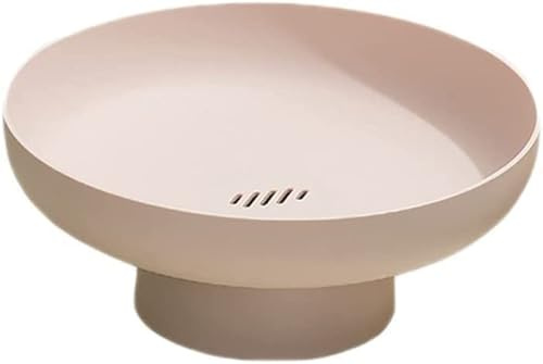 MASINIES Support rond pour fruits, desserts, desserts, bol sur pied décoratif, panier à légumes, salade, collations, plateau avec base (#3)