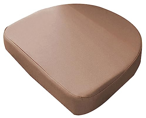 DG Catiee Stuhl-Sitzpolster, wasserdicht, U-förmig, 40/45/48 cm, Outdoor-Stuhlkissen, dicke Stuhl-Sitzpolster für Zuhause, Küche, Büro, Garten (48 x 48 x 8 cm, braun)