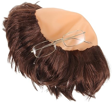 FRCOLOR Mönchsperücke Glatze Cosplay-party-requisite Halloween-kostüm Mönchsperücke Glatze Erwachsene Glatzenperücke für Männer
