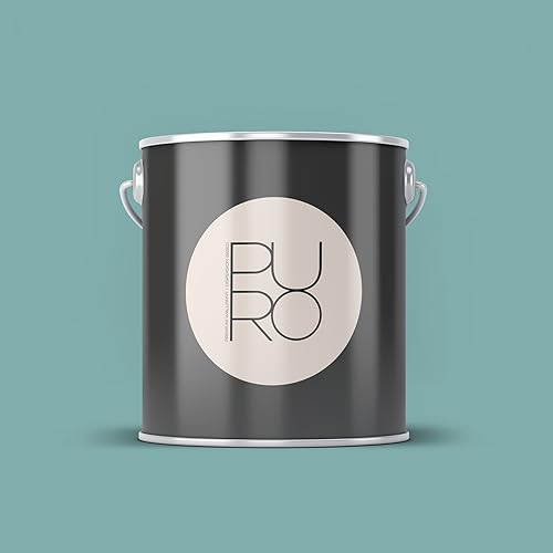 Livingwalls PURO Premium Wandfarbe c4008 - Malerfarbe mit sehr hoher Deckkraft - matte hochwertige Innenfarbe in Blau - 2,5l